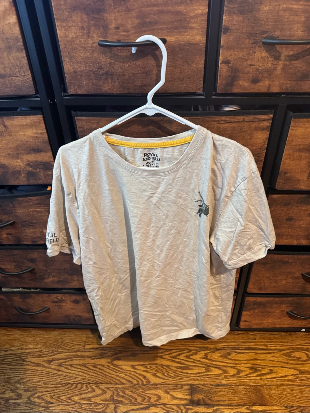 Men's Crew Neck T-Shirt in Light Gray XL